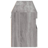 TV Wall Cabinets with LED Lights 2 pcs Grey Sonoma 80x30x40 cm 837208