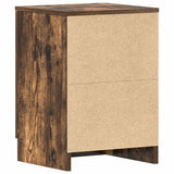Bedside Cabinet Smoked Oak 38x35x56 cm Engineered Wood 815321