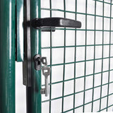 Single Door Fence Gate 100x100 cm Powder-Coated Steel 142030