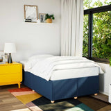 Bed Frame without Mattress Blue 120x190 cm Small Double Fabric 3284721