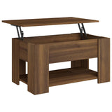 Coffee Table Brown Oak 79x49x41 cm Engineered Wood 819277