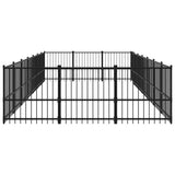 Outdoor Dog Kennel Steel 19.76 m 3124620