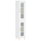 Highboard White 34.5x34x180 cm Engineered Wood 3199417