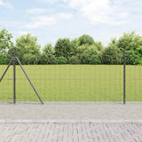 Welded Wire Fence with Concrete Base 10 x 0.8 m 3350925