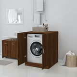 ZNTS Washing Machine Cabinet Brown Oak 71x71.5x91.5 cm 813196