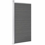 Fence Panel WPC 95x186 cm Grey 148978