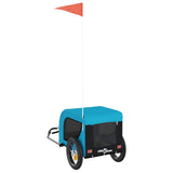 Pet Bike Trailer Blue and Black Oxford Fabric and Iron 93995