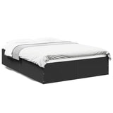 Bed Frame without Mattress Black 120x190 cm Small Double 3281043