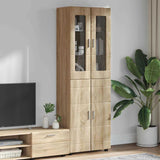 Highboard FLORIN Sonoma Oak 60 x 35 x 182 cm Engineered Wood 3397916