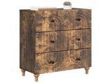 Drawer Cabinet Smoked Oak 66 x 34.5 x 90 cm Engineered Wood 894150