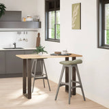Bar Table Legs U-Shaped 2 pcs Natural Steel 40x cm Steel 4013219