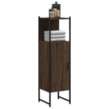 Bathroom Cabinet Brown Oak 33x33x120.5 cm Engineered Wood 842470