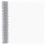 Chain Link Fence Silver 10 x 1.5 m Galvanised steel 42004842