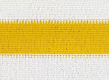 Sunshade Sail Yellow and White 6 x 7 m HDPE 42032841