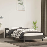 Bed Frame without Mattress Dark Grey 90x190cm Single Velvet 349903