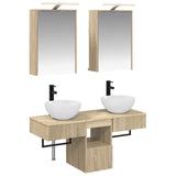Bathroom Cabinet Set 5 pcs Sonoma Oak Engineered Wood 3406281