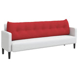 Back Pillow Red 200 x 24 x 50 cm Fabric 42014598