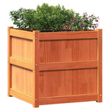 Garden Planters 2 pcs Wax Brown Solid Wood Pine 837429