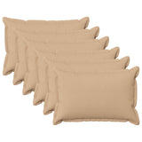 Cushion with Pillow HOUTEN 6 pcs Cream Faux Linen 933209
