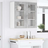 Hanging Cabinet Concrete Grey 40 x 31 x 80 cm Engineered Wood 884304