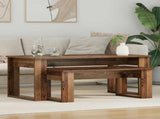 Coffee Table Set 2 pcs Old Wood Engineered Wood 8000138