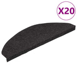 Stair Mats Self-adhesive 20 pcs Black 65x22.5x3.5 cm 3365906