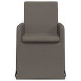Dining Chairs 2 pcs Light grey 57 x 67 x 95 cm Linen 42017901