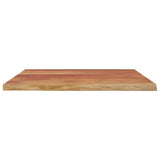Desk Top 90x80x2.5 cm Rectangular Solid Wood Acacia Live Edge 370267