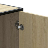 Shoe Bench Sonoma Oak 100x40x53.5 cm Engineered Wood and Metal 849215