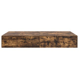 Storage Bed Frame Smoked Oak 120 x 190 cm Engineered Wood 3335425