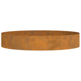 Planter Ring Brown 120 x 120 x 20 cm Weathering Steel 873646