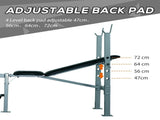 4-Levels Adjustable Weight Bench Fitness Equipment with Barbell Rack-Black T3398P349192