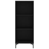 Highboard Black 34.5x34x180 cm Engineered Wood 3198978