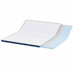 Mattress Pads White and blue 200 x 200 cm Gel Memory Foam 4106263