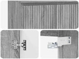 Bathroom Furniture Set Grey Sonoma Engineered Wood 3404336