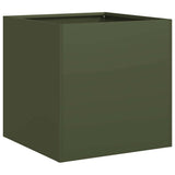 Planter Olive Green 40x40x40 cm Cold-rolled Steel 860664
