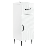 2 Piece Bathroom Cabinet Set HAARLEM High Gloss White 3418021