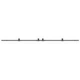 Sliding Door Hardware Kit 427 cm Steel Black 3295788
