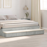 Bed Drawers Concrete Grey 180 x 36.5 x 16.5 cm Engineered Wood 866982