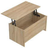Coffee Table Sonoma Oak 102x55,5x52,5 cm Engineered Wood 809668