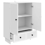 Sideboard White 66 x 34.5 x 95 cm Engineered Wood 893975