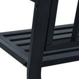 Garden Bench 125 cm Black Steel 47945