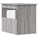 Dog Crate Furniture Grey Sonoma 55x80x68 cm Engineered Wood 838328