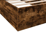 Bed Frame without Mattress Smoked Oak 90x190 cm Single 3281067