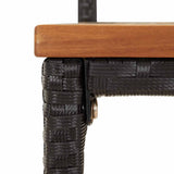 9 Piece Garden Bar Set Black Poly Rattan& Solid Wood Acacia 3187704