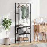Clothes Rack Black Oak 60 x 30 x 171 cm Engineered Wood 868457
