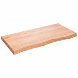 Table Top Light Brown 100x50x cm Treated Solid Wood Oak 3156367