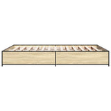 Bed Frame without Mattress Sonoma Oak 135x190 cm Double 3279858
