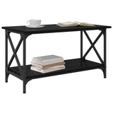 Coffee Table Black oak 80 x 45 x 45.5 cm Engineered wood 875733