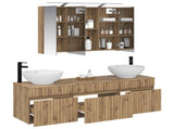 Bathroom Cabinet Set 4 pcs Artisan Oak Engineered Wood 3406622
